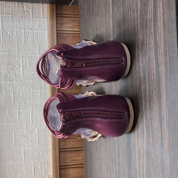 Diba Pippa Purple Faux Patent Leather Studded D'Orsay Flats Size 7.5 - Picture 5 of 6